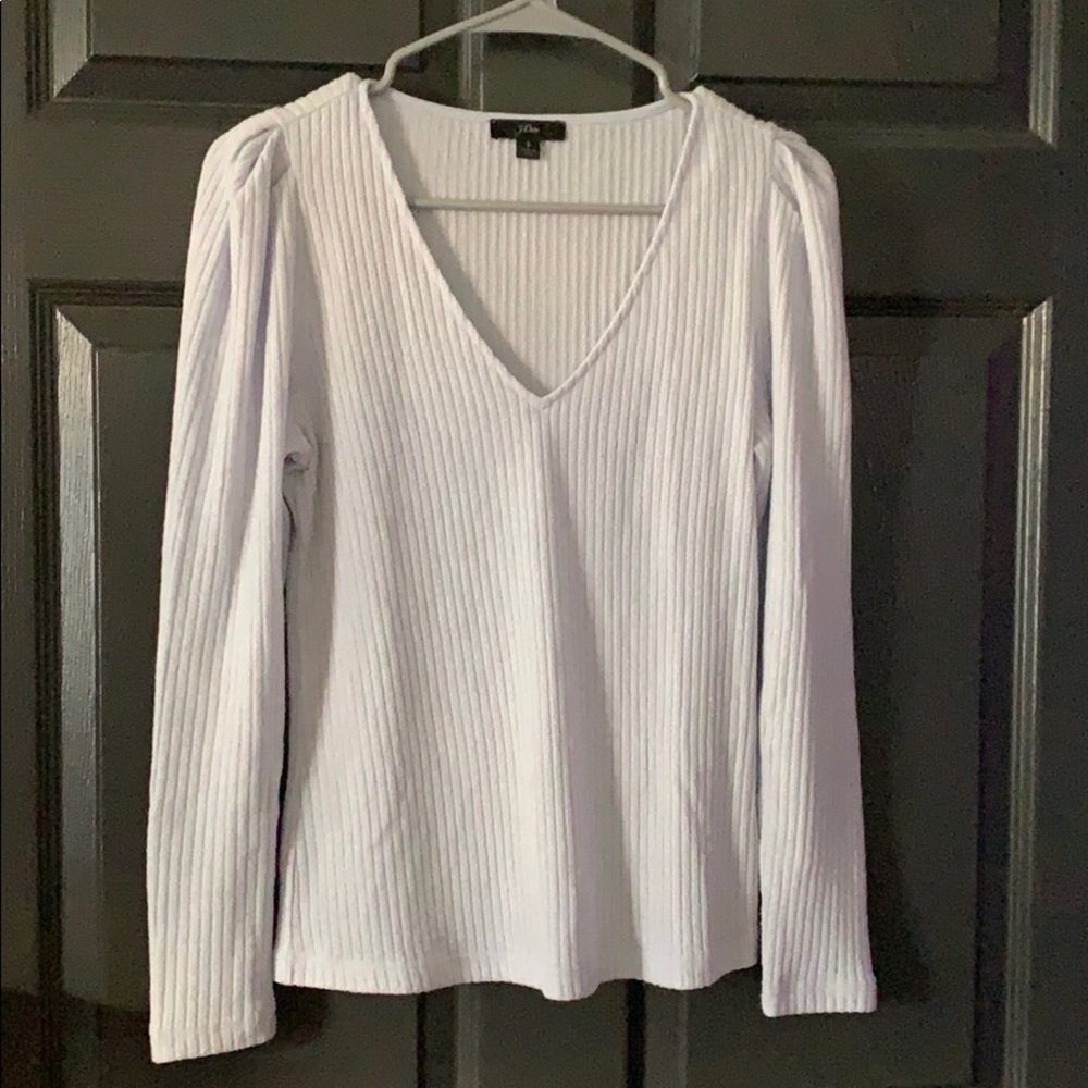 J. Crew Princess Sleeve V-Neck Sweater